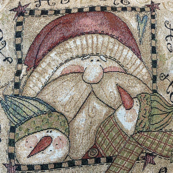 Santa Claus Tapestry Pillow - Picture 2 of 4